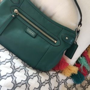 Coach leather shoulder bag